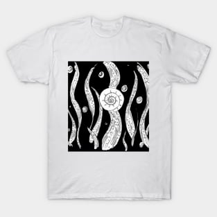 Snail Shell on Seaweed T-Shirt